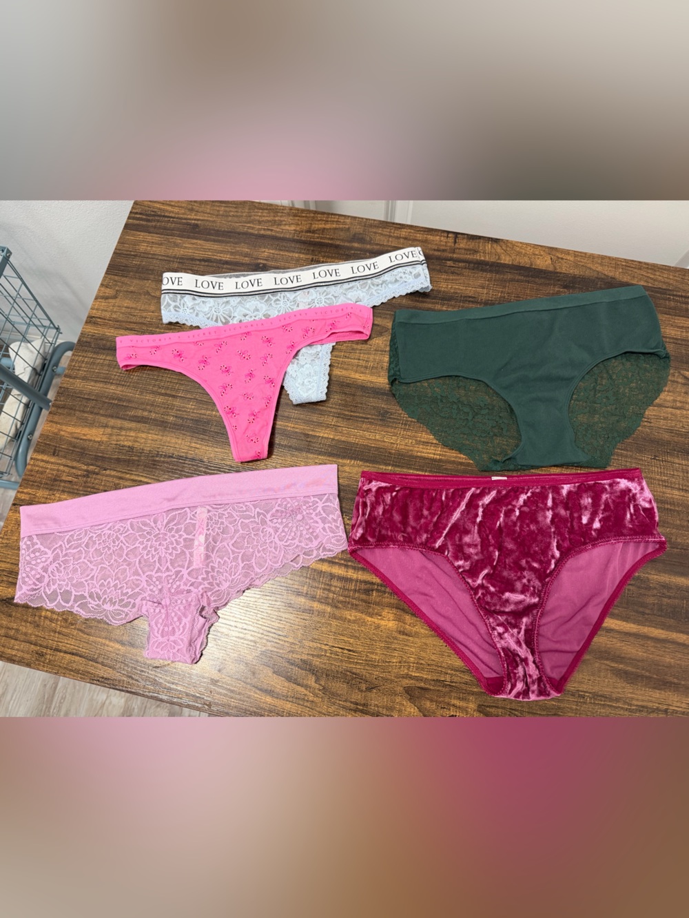 Victorias Secret • Lot of 5 • Variety Panties • Large • NWOT
